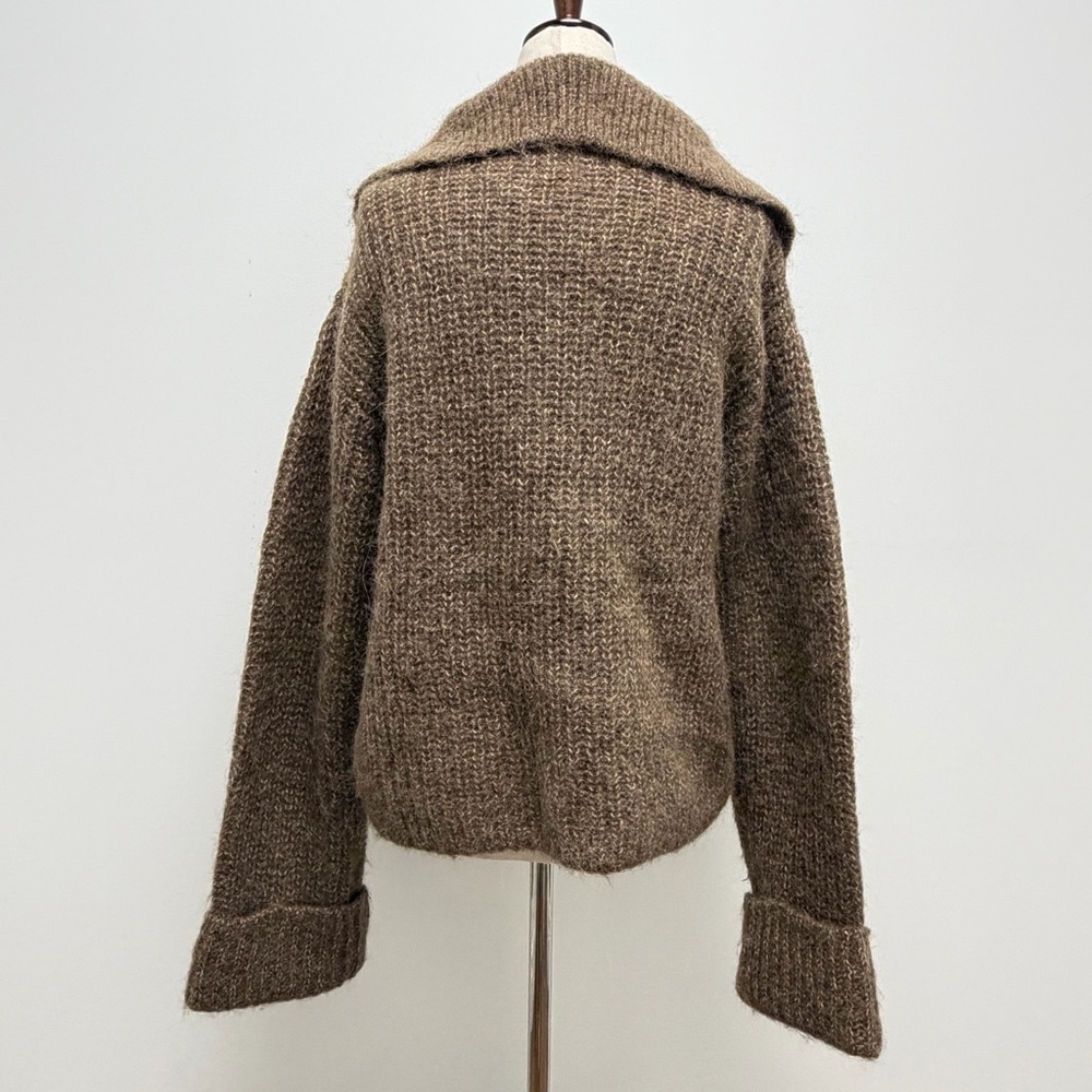 H&M Chunky Knit Brown Sweater Size X-Small - Picture 5 of 10